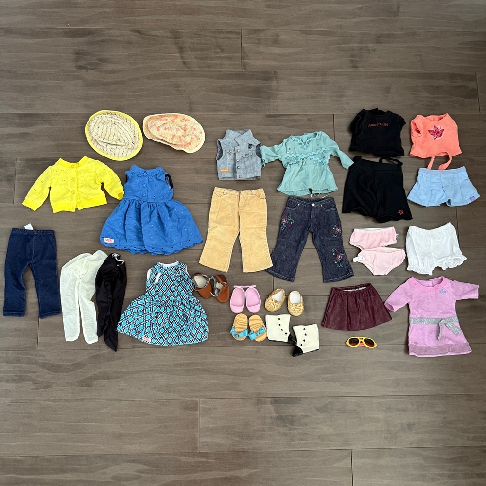 American Girl Doll Clothing Bundle Lot Set - Multicolor, Our Generation